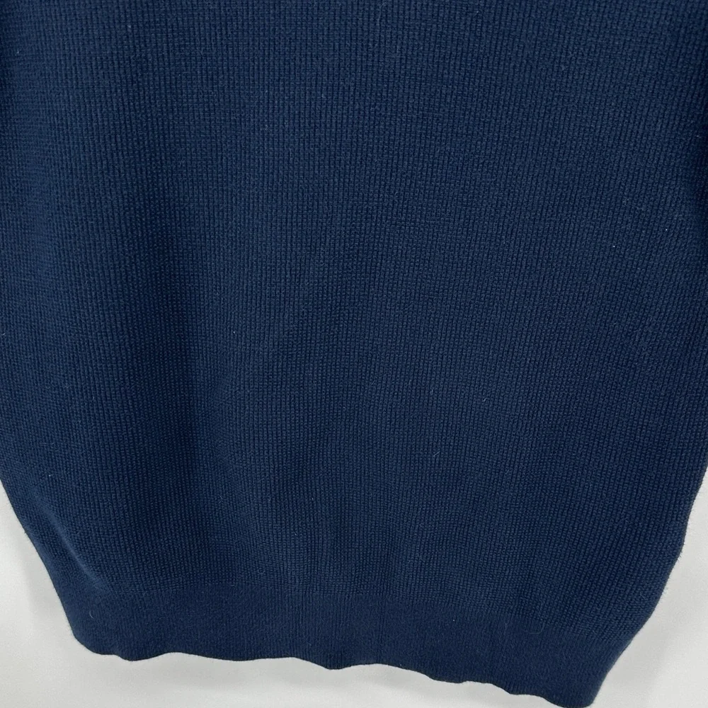Reiss Men's Old Money Gentleman Retro Business Navy Short Sleeve Polo Shirt SzM - Picture 6 of 15